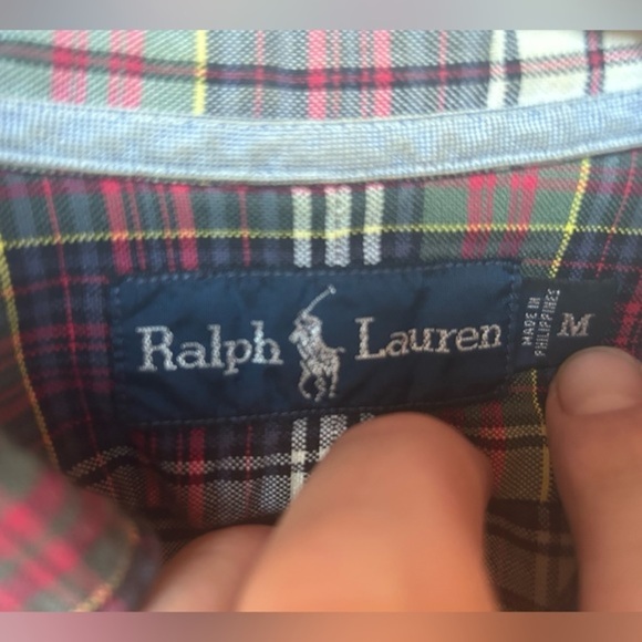 Ralph Lauren plaid men’s 100%‎ cotton button up shirt - Picture 3 of 3